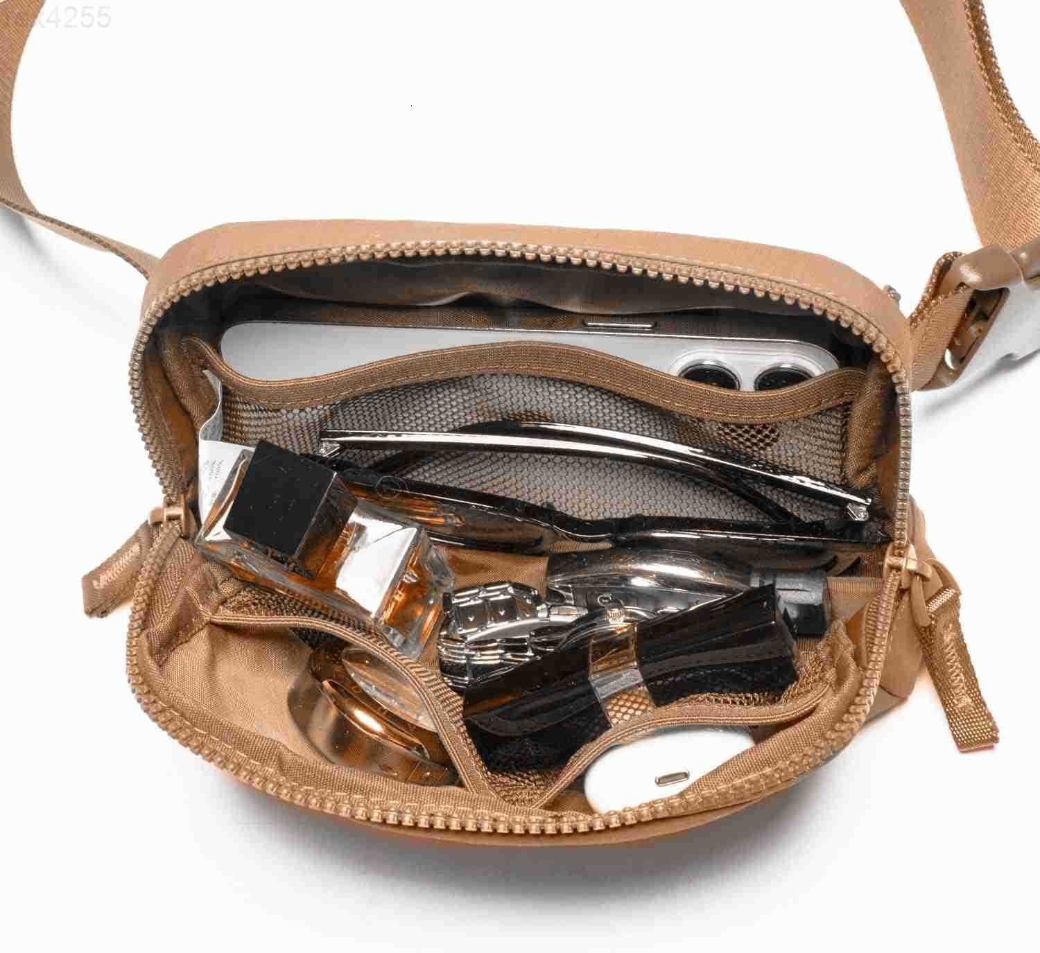 Bag for Women TwoWay Zipper Cross Body Fanny Pack Fashion Waist Packs Everywhere Belt Bag with Adjustable Strap Gifts for Teen Girls Women Men WhiteW2