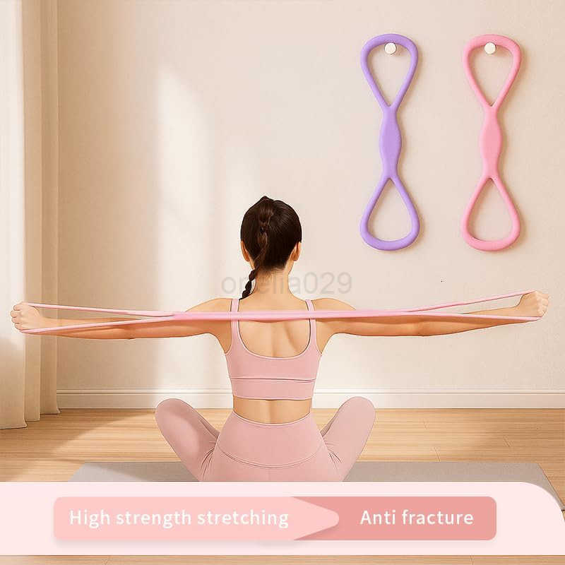 8 Exercise Bands for Women Men15LB25LB Exercise BandExercise Bands with HandLEs for Working Out Arm Back Fullbody Yoga Pulling Rope Elastic Stretch Ba