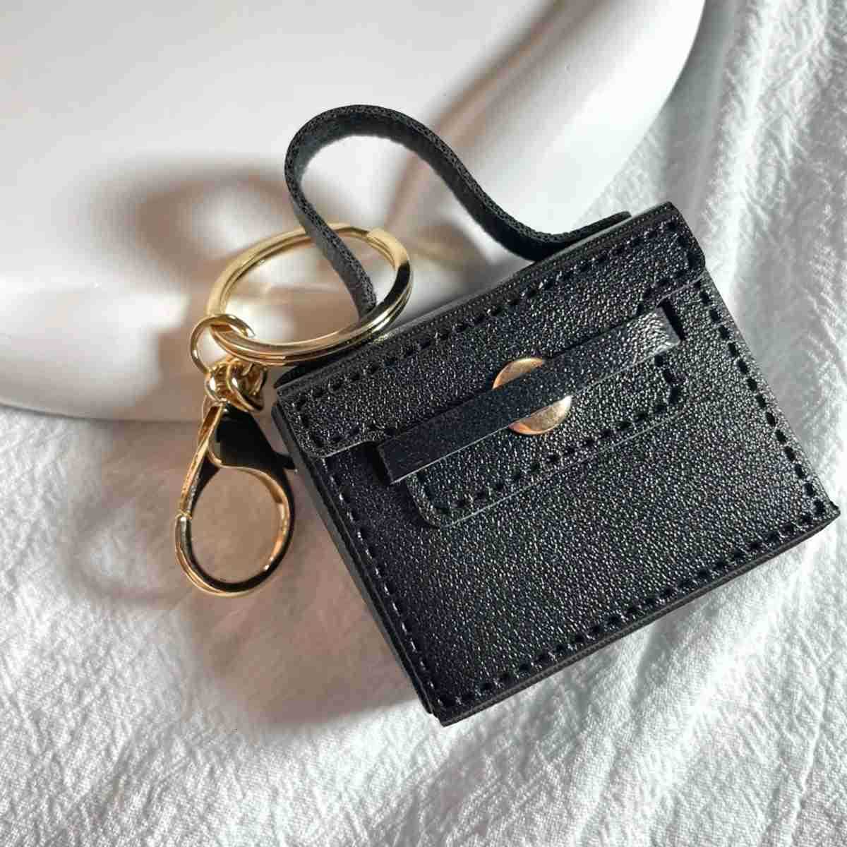 Mini Keychain Cute Candy Color Small Square Bag Pendant Creative Kawaii Car Decoration Bag Accessories M250912