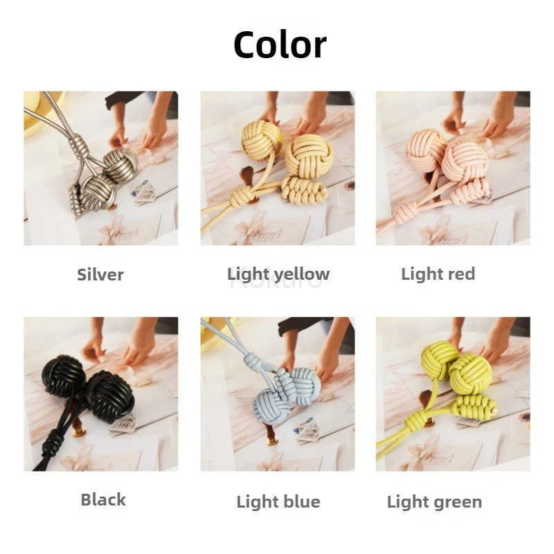 Designer Bag Korean Trendy Snowball Pendant Handmade Woven Ball Versatile Bag Accessories Car Hanging Elegant Decor M250912