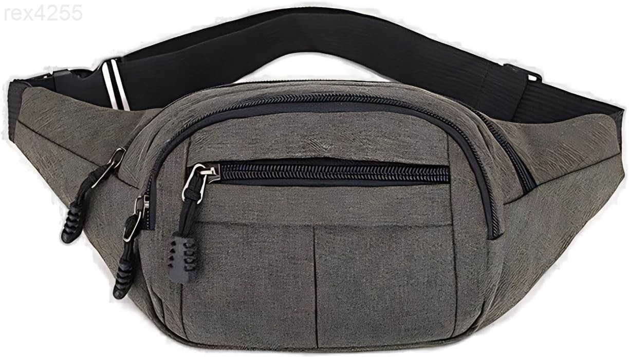 Large Fanny Pack for Women Men Gifts for Enjoy Sports Traveling Workout Casual HandsFree crossbody bags Navy BlueW250912