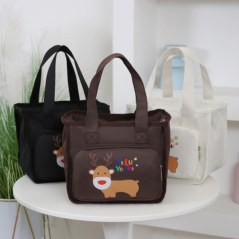 Large Capacity Simple Office Worker Student Versatile Luxury Bag Lunch Box Free Shipping Bag Office Worker Bento Bag Designer Bag Thickened Insulated 
