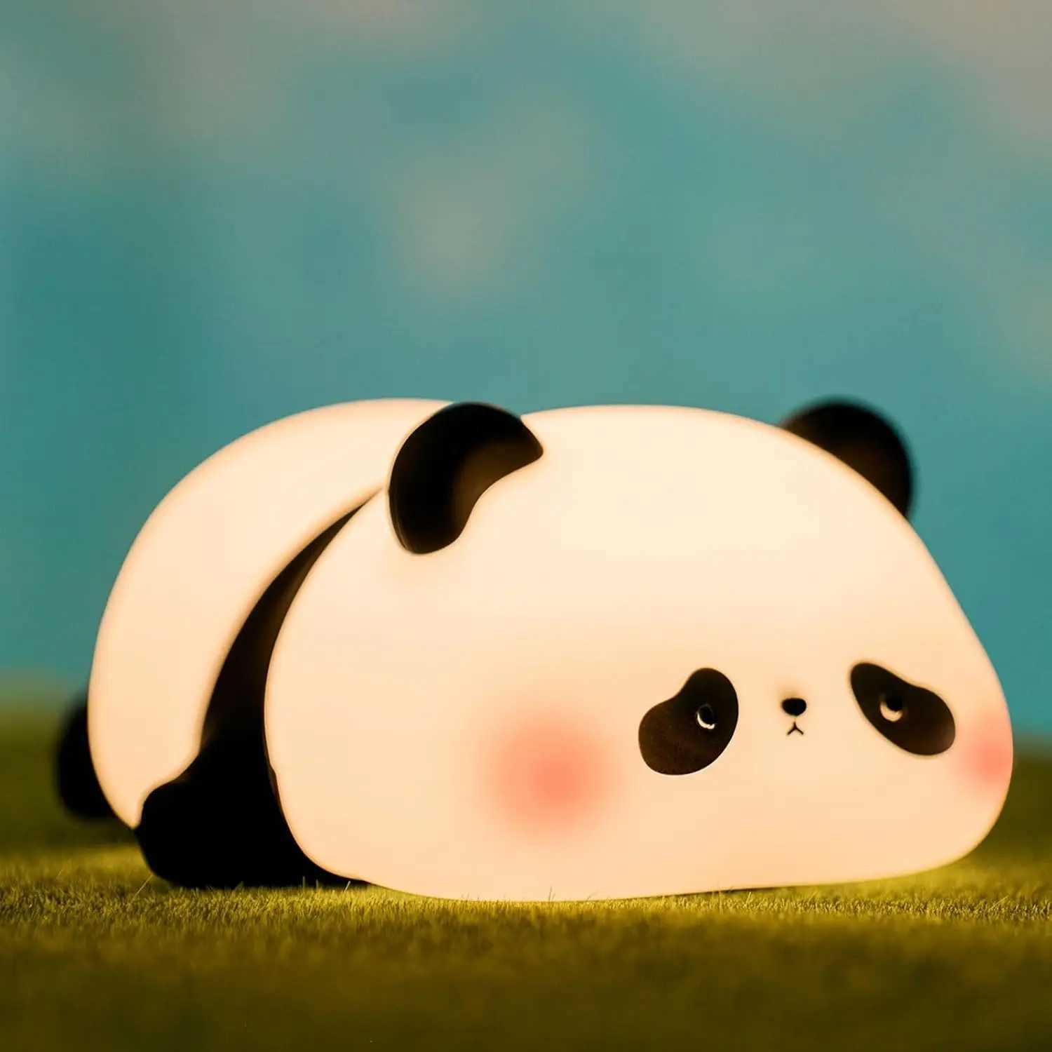Cute Panda Night Light Food Grade Silicone 3 Level Dimmable Breastfeeding Nursery Nightlight Cute Gifts Stuff for Children C251122