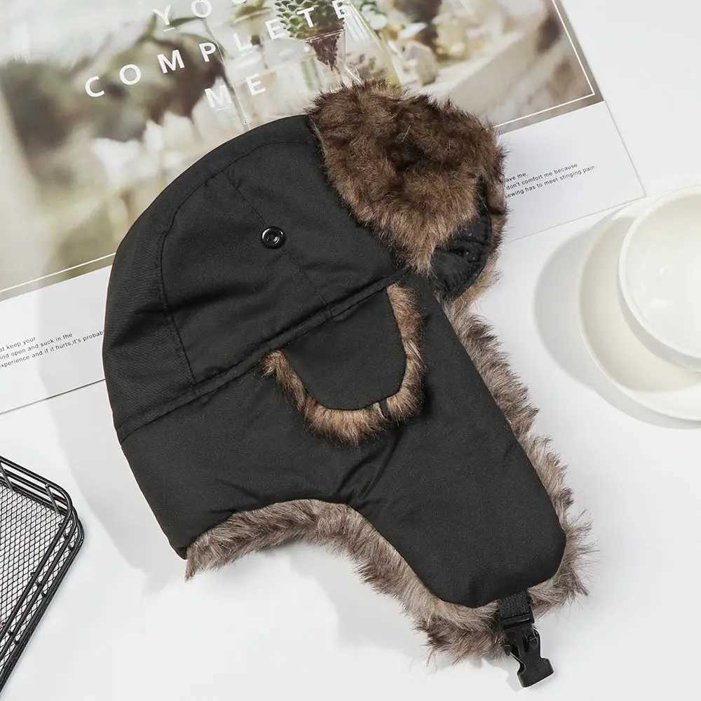 Men Wen Fur Earflap Winter Russian Ushanka Winter Hats Ski Hat Winter Warm Hat G250910