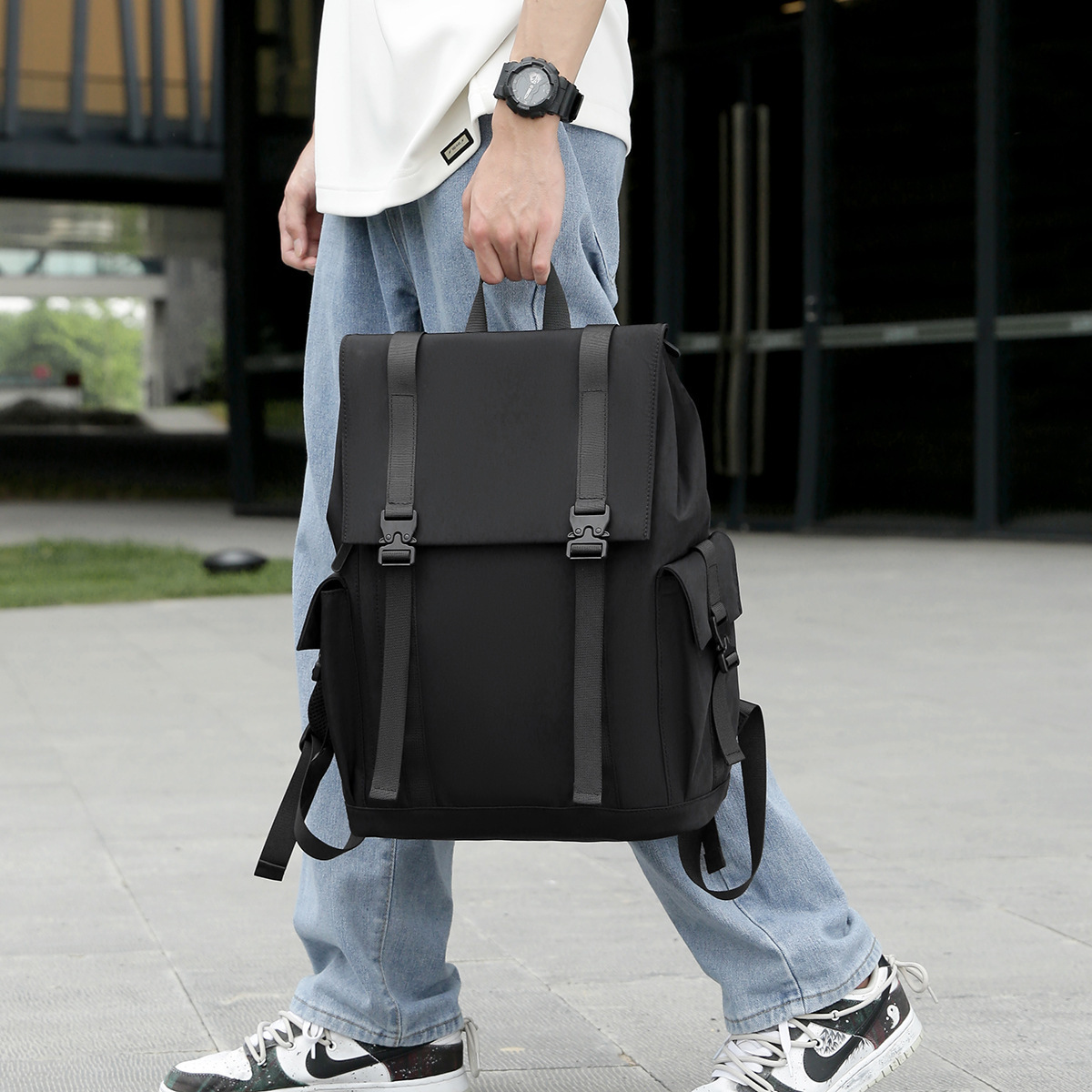New Backpack Men S Free Shipping Business Commuting Multi Layer Computer Backpack Designer Bag Travel Large Capacity Backpack Luxury Bag Student Schoo