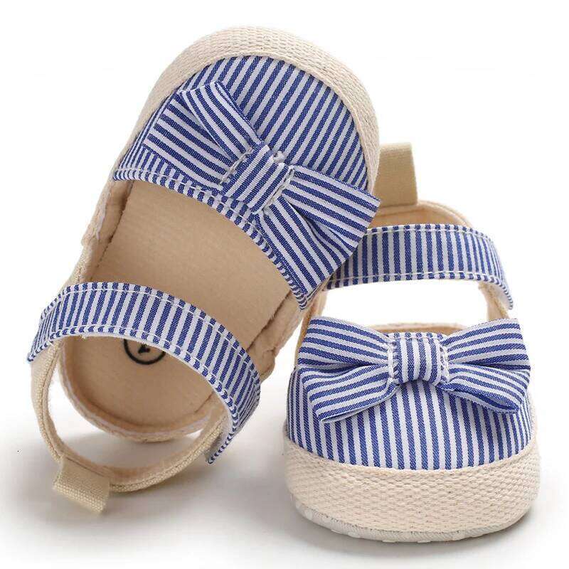 Summer Girl Casual Sandals Soft Sole Comfortable Lightweight Walking Bow Canvas Baby Shoes