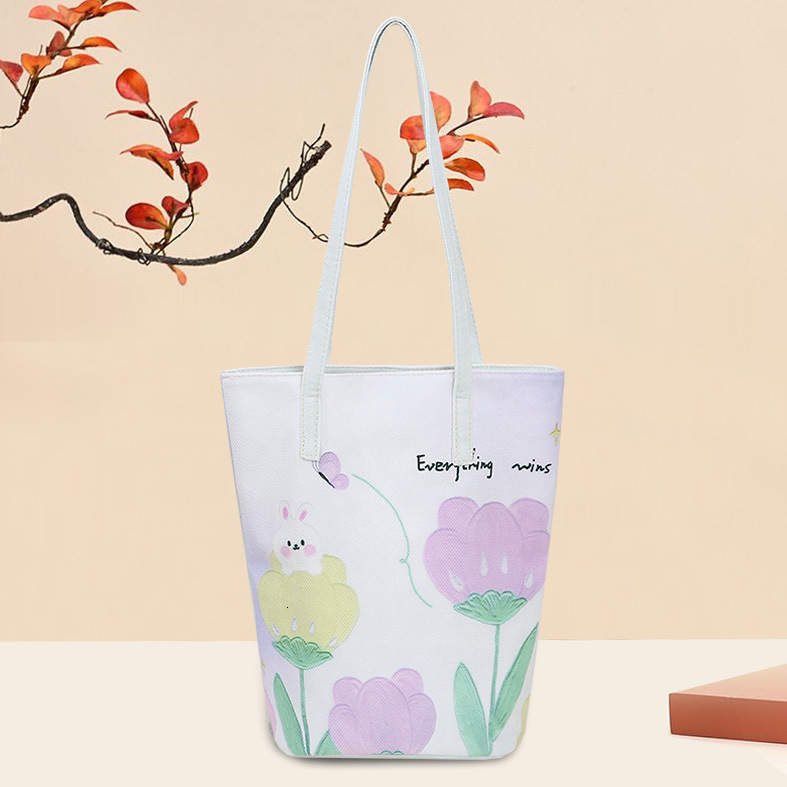 Floral Velvet Bag Versatile Large Capacity Bucket Bag Women S Printed Free Shipping Handbag Casual Artistic High End Fashion Luxury Bag Designer Bag S