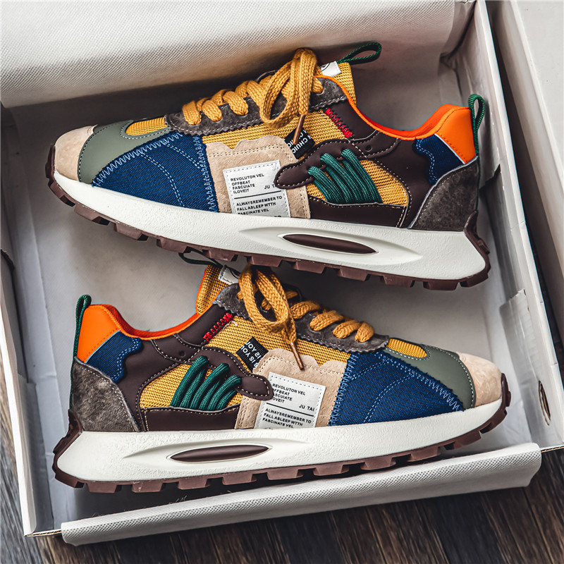 Free Shipping Hot Designer Casual New Shoe Men Khaki Black Blue Comfortable Breathable Wear-Resisting Outdoor Trainers Sneakers Classics