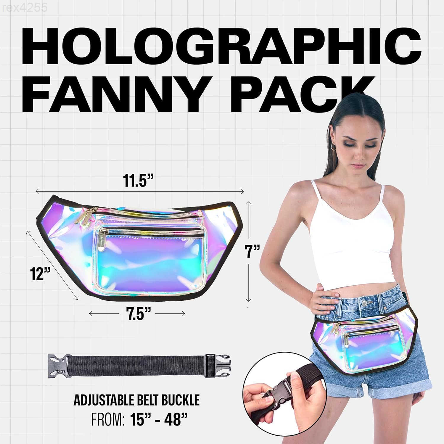 Clear Fanny Pack Belt Bag Waterproof fanny pack for Women Crossbody Bum Waist For Halloween costumes Hiking Running Travel and Stadium Approved PinkW2