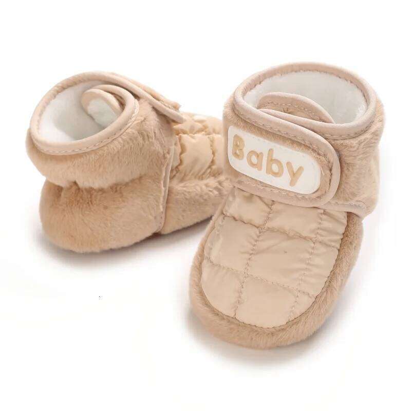 Thick Veet Warm Cotton Baby for Autumn And Winter 0-18 Months Unisex Walking Learning Shoes Cozy Infant Footwear