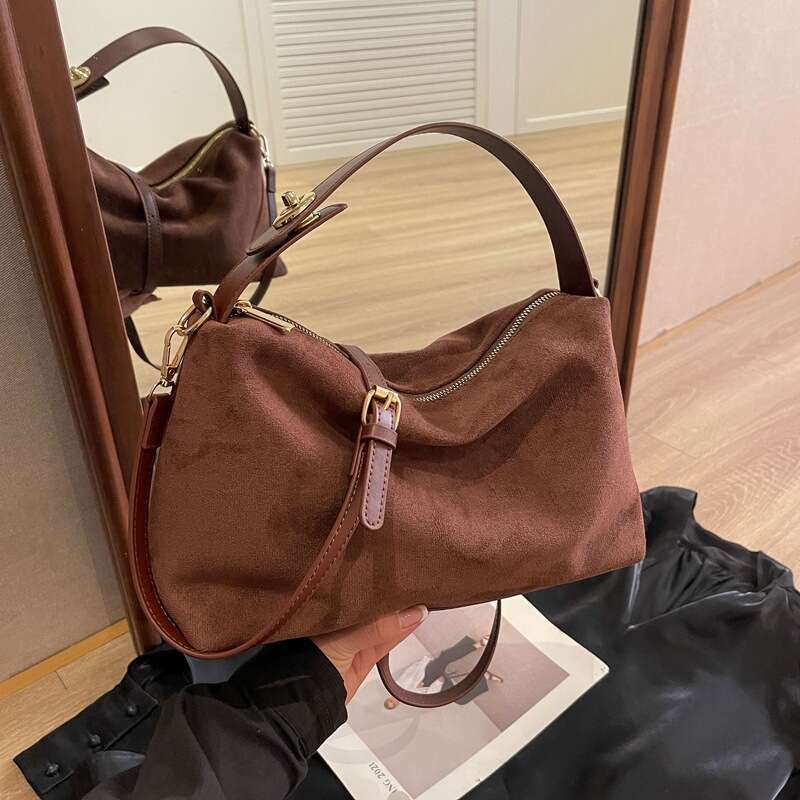 2025 New for Women Trendy Fashion Shoulder Underarm Large Capacity Versatile Commuter Pillow Bag