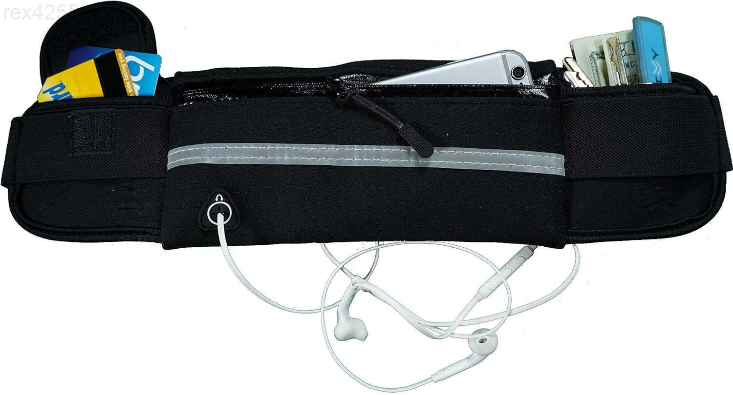 Running Belt Waist Pack Water Resistant Runners Belt Fanny Pack for Hiking Fitness Adjustable Running Pouch for Phones iPhone AndroidW250912