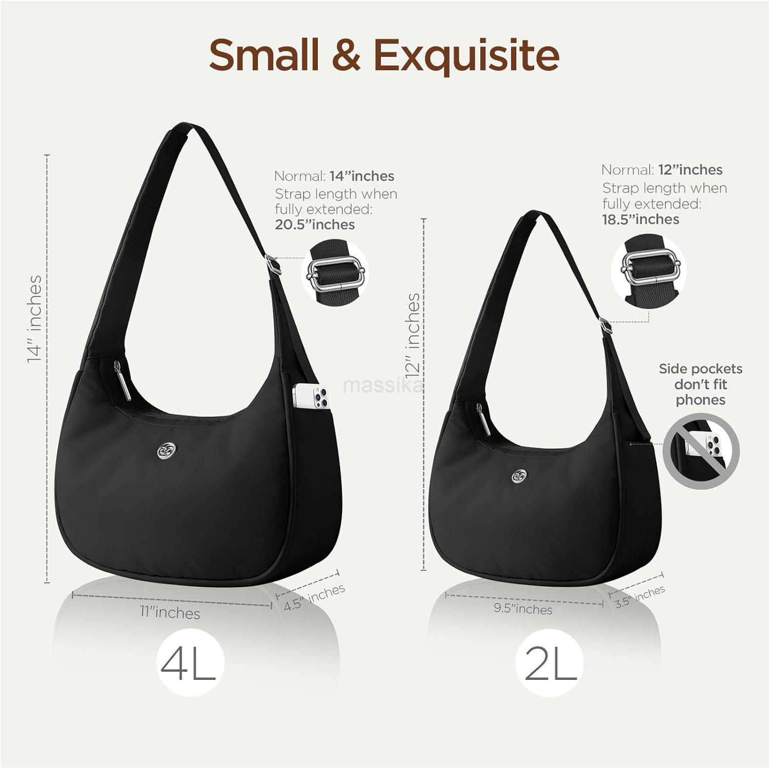 Mini Shoulder Bag Women Nylon Crescent Bag Underarm Shoulder Purse Womens Shoulder Handbags Small Tote Bag M250912
