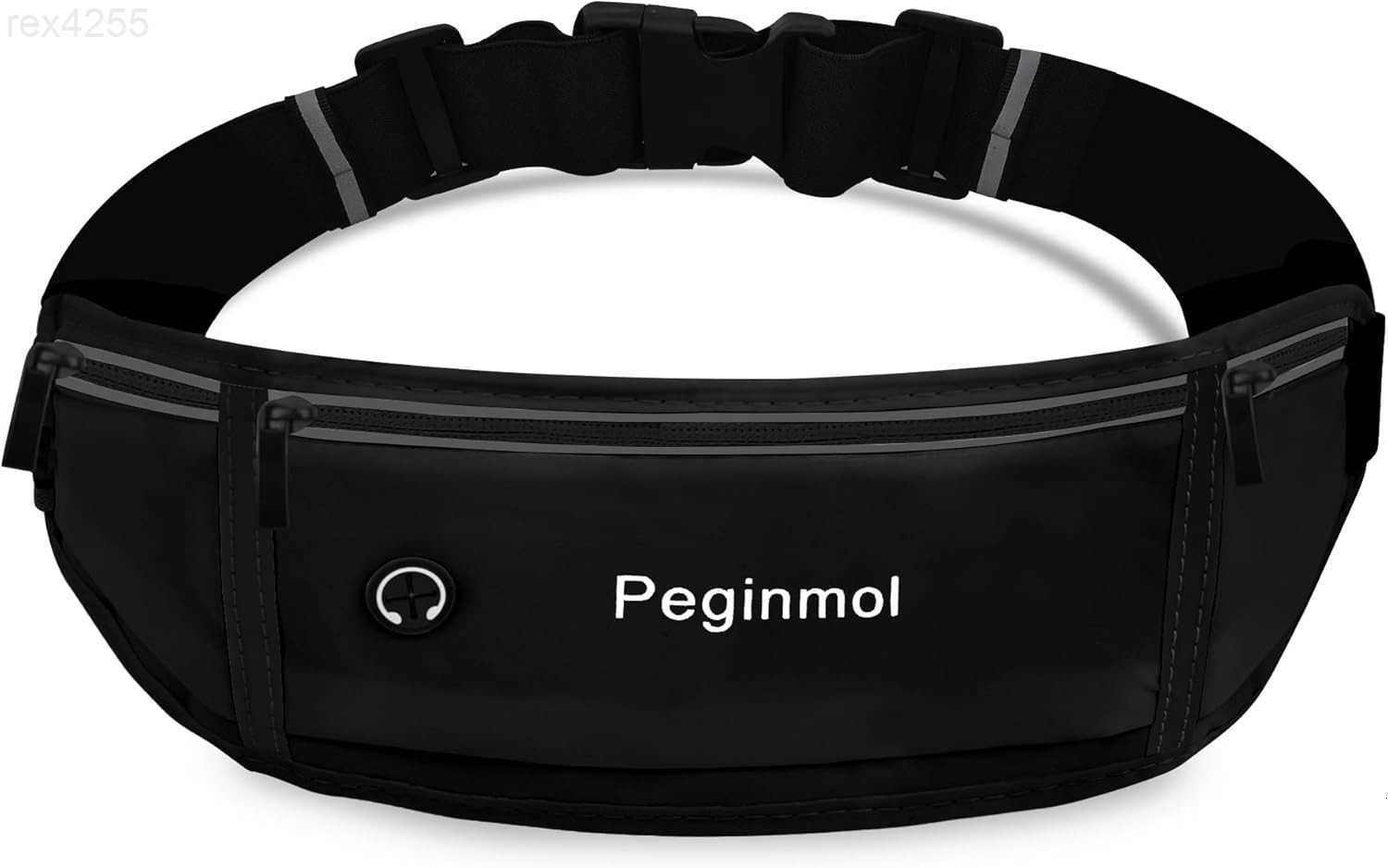 Running Belt Fanny Pack Waist Pack Bag for Women Men Running Pouch for Phone Waterproof Reflective with 3 Pouches Running Phone Holder for Sports Trav