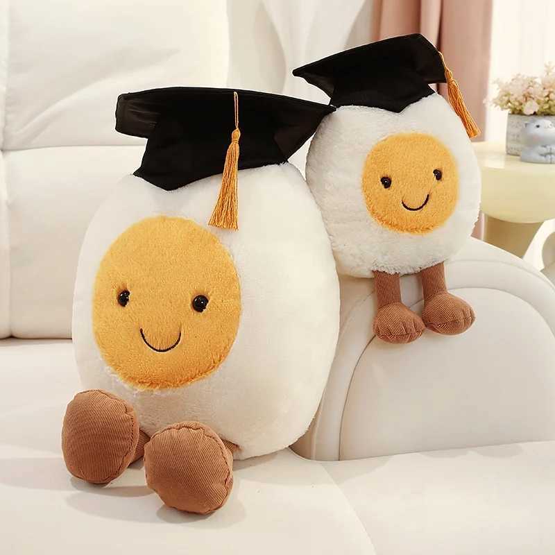 Special Graduate Boiled Eggs Soft Plush Cute New Funny Feature Graduation Gift High Quality Doll Z250912