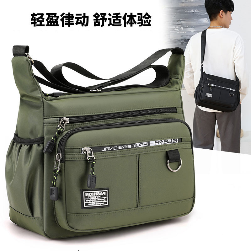 Free Shipping Men S Luxury Bag Bag Casual Large Capacity Shoulder Bag Designer Bag New Lightweight Oxford Cloth Versatile Multi Layer Travel Commuting
