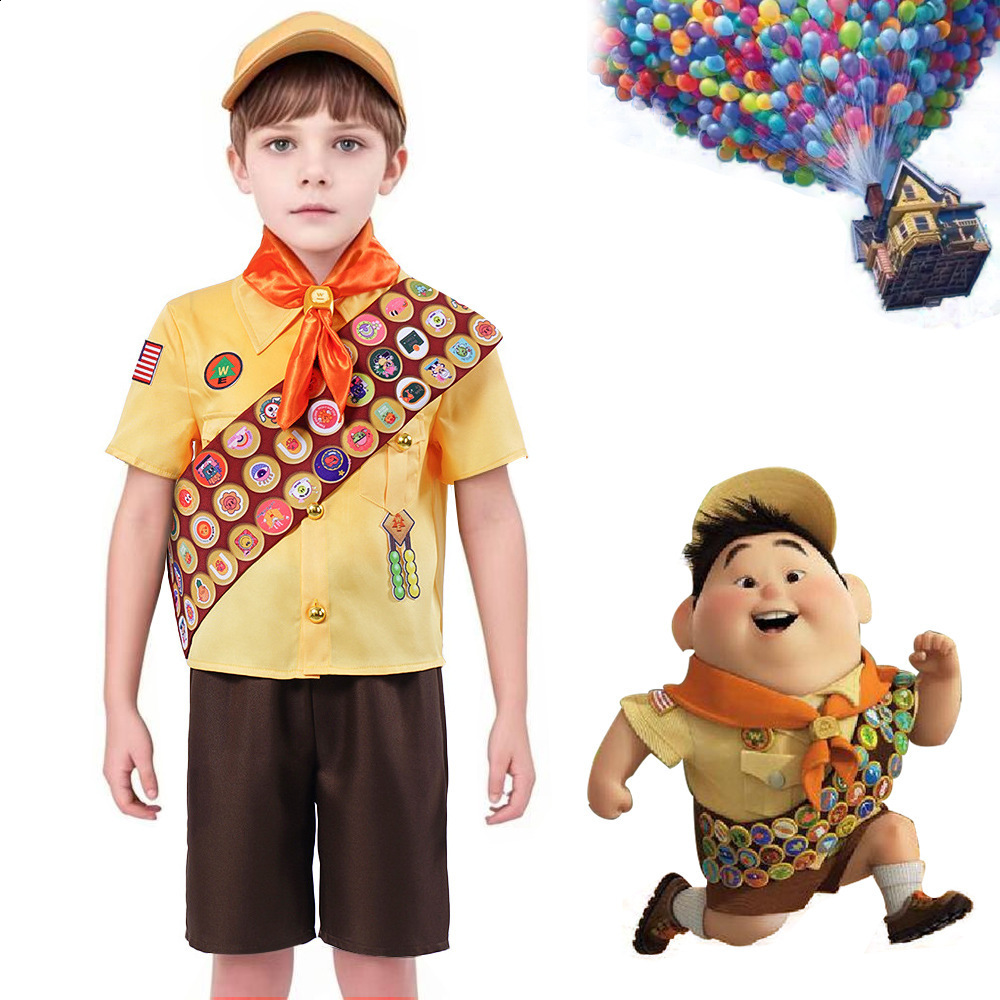 Family Matching Outfits Wilderness Explorer Costume UP Russell Shirt Up Costume Russell Costume Family Shirts Up Russell Wilderness Explorer Balloons 230920