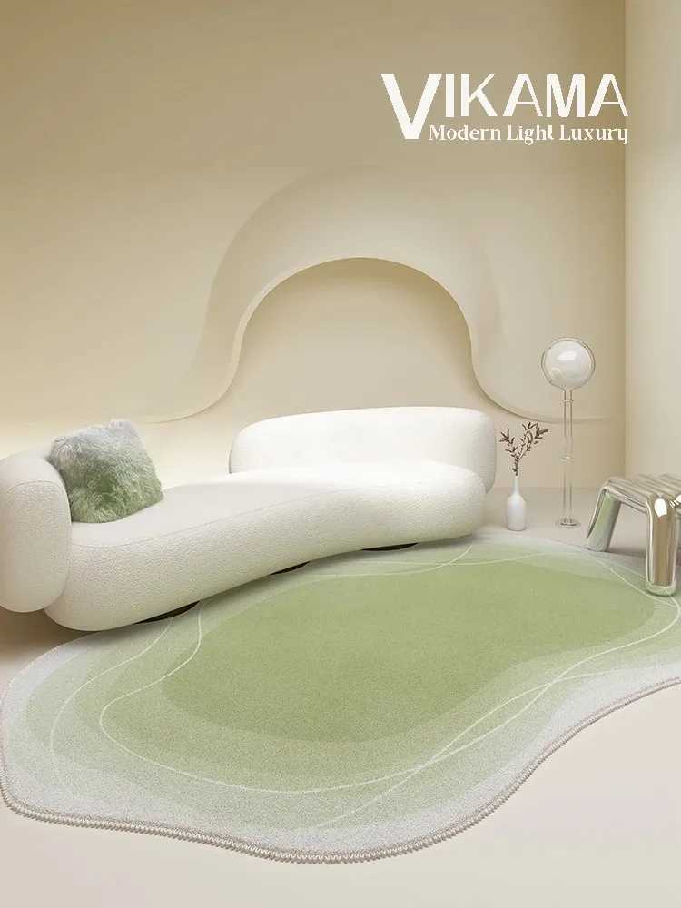 VIKAMA Winter Pink Girls Bedroom bed decoration Fluffy carpet cream small fresh living room sofa irregular soft nonslip rug C912 H260226