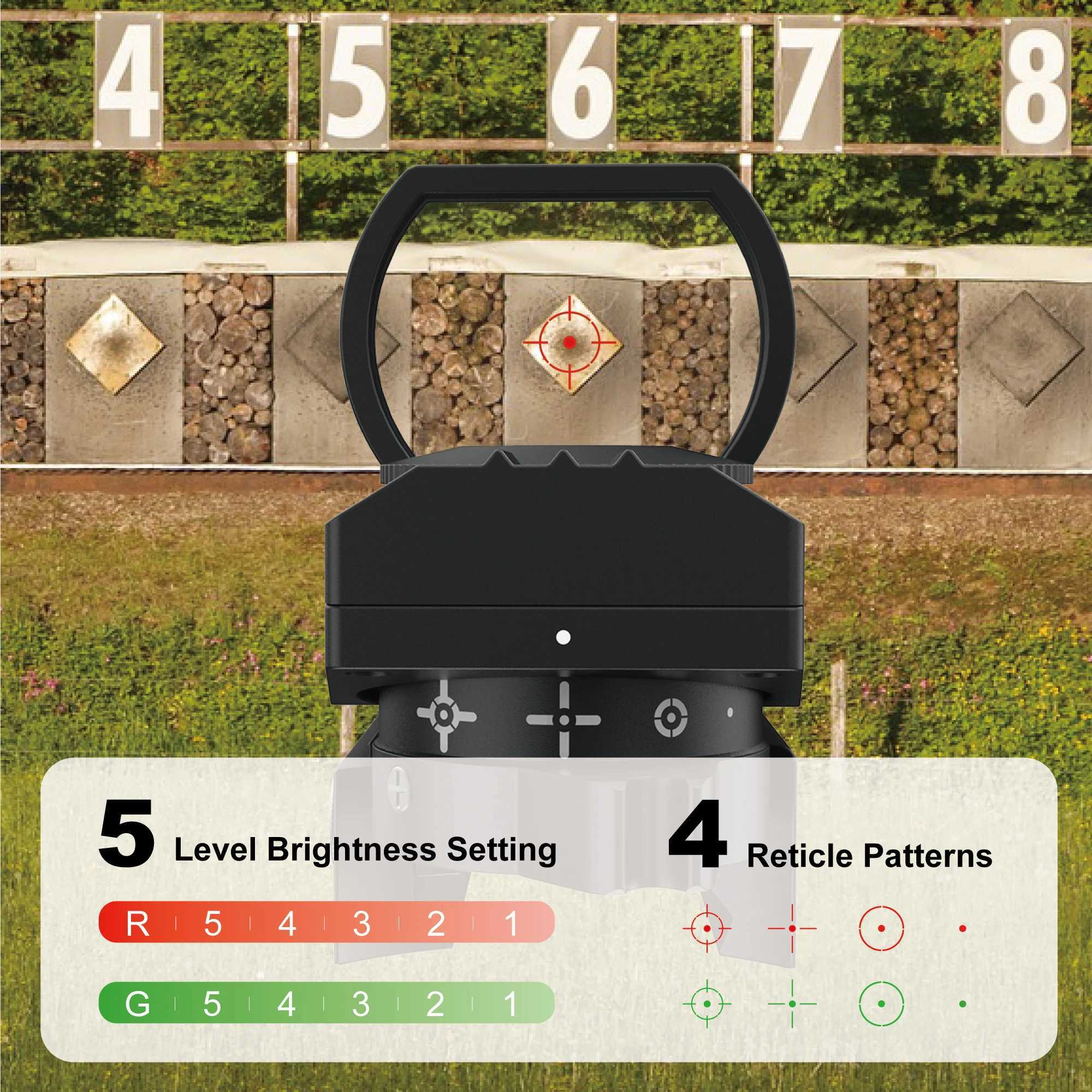 VicOptics Z1 1x23x34 Red Dot Scope Hunting Riflescope 21mm 20mm Weaver Reflex Collimator Sight For Airsoft 223 C250912