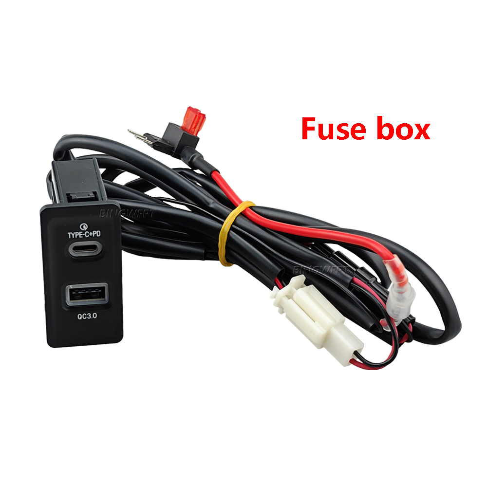 Car Fast Charger TYPE-CPD USB Interface Socket Charging Power Adapter Suitable For Golf MK7