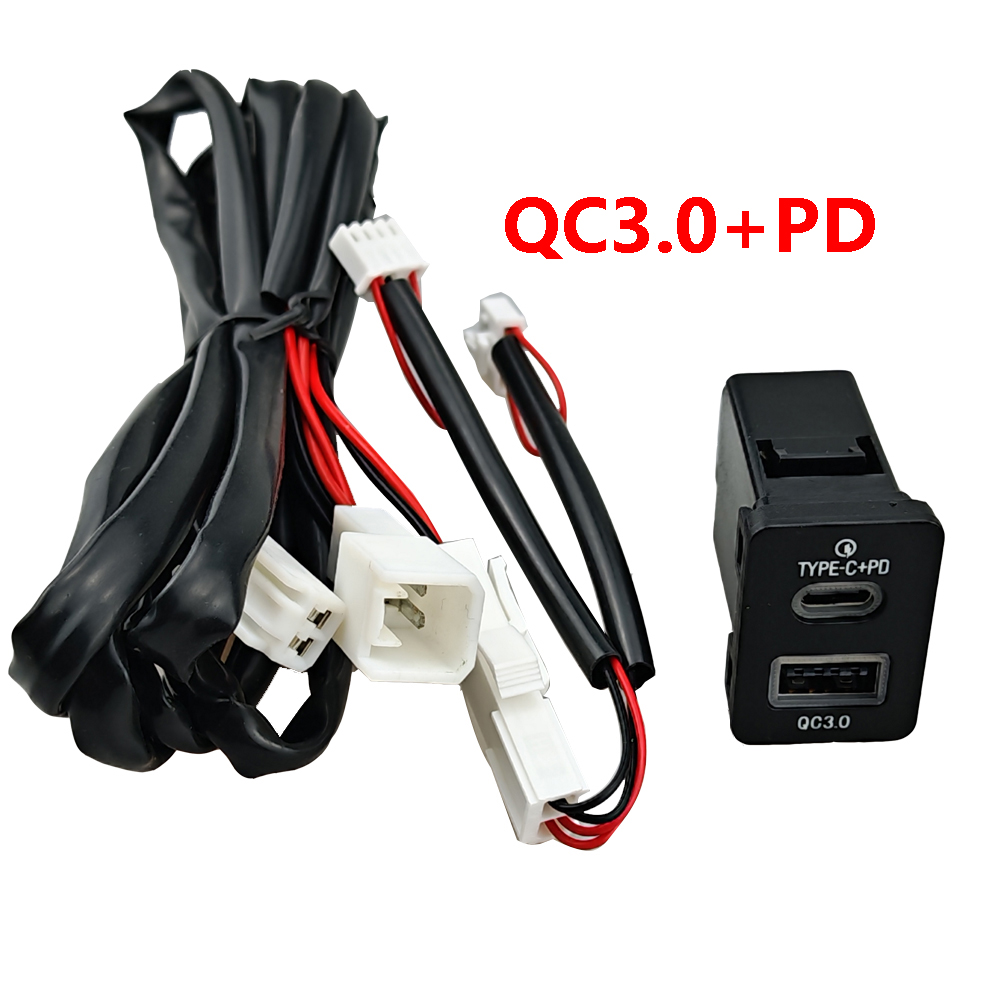 For The New Toyota 2QC3.0&QC3.0-PD Fast Charging Car Charger Car Accessories Adapter