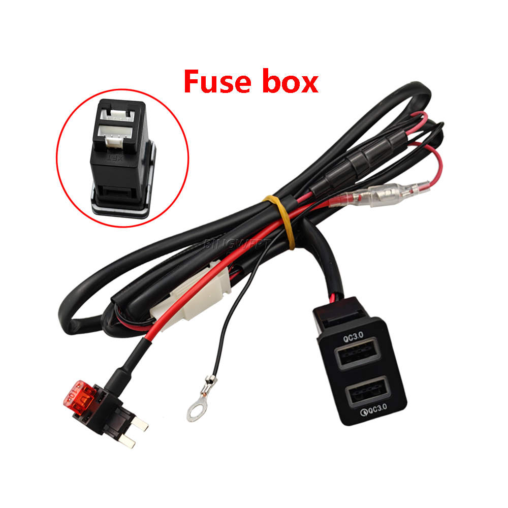 For Toyota New Style Quick Charger QC3.0&PD And 2QC3.0 Interface Socket Charging Socket Power Adapter