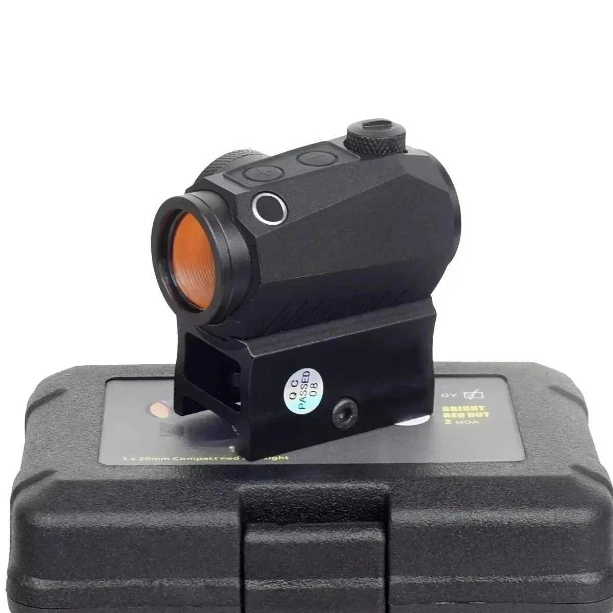 R5 1x20mm 2 MOA Red Dot Sight Reflex Riflescope Hunting Scope With Mount Riser 20mm Rail CoWitness Holographic AR15 C250912