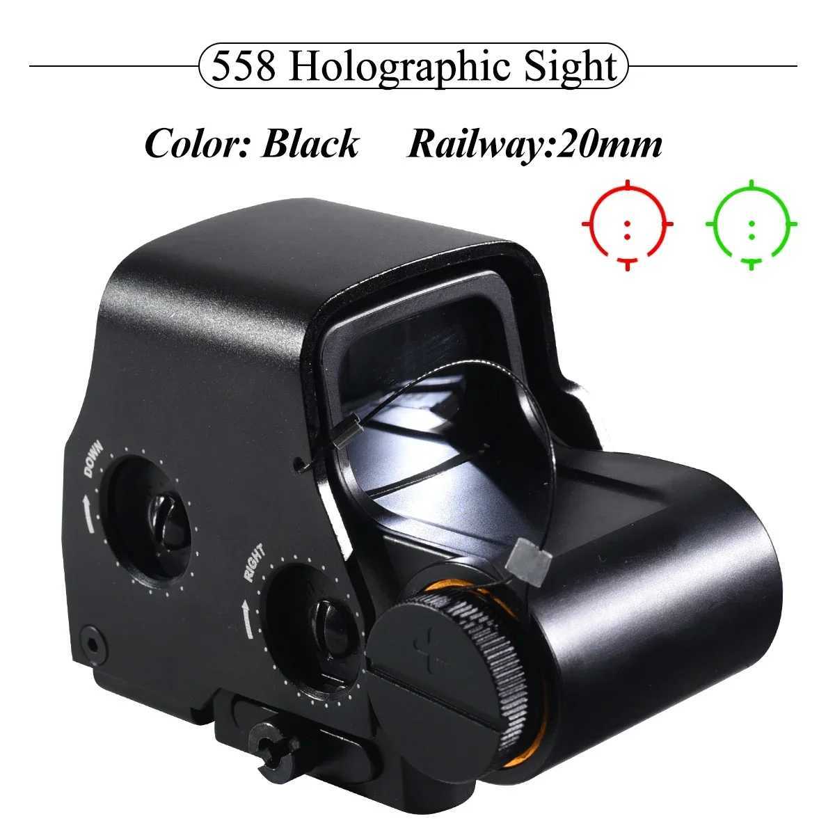 553 558 RedGreen Dot Holographic Sight Tactical Optical Reflex Adjustable Brightness for Hunting Shooting Compact Rifle Scope C250912