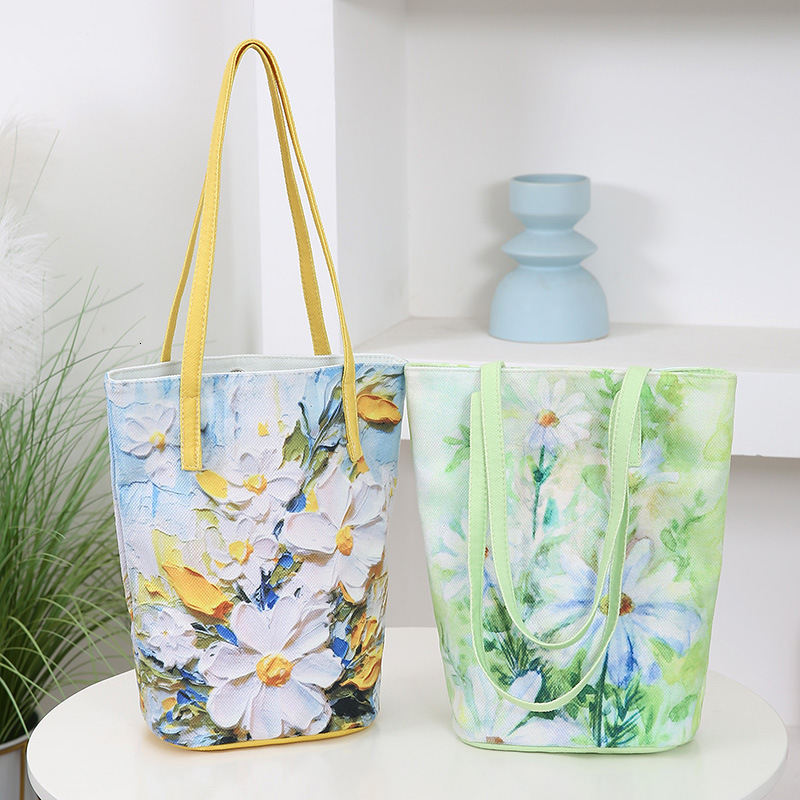 Floral Velvet Bag Versatile Large Capacity Bucket Bag Women S Printed Free Shipping Handbag Casual Artistic High End Fashion Luxury Bag Designer Bag S