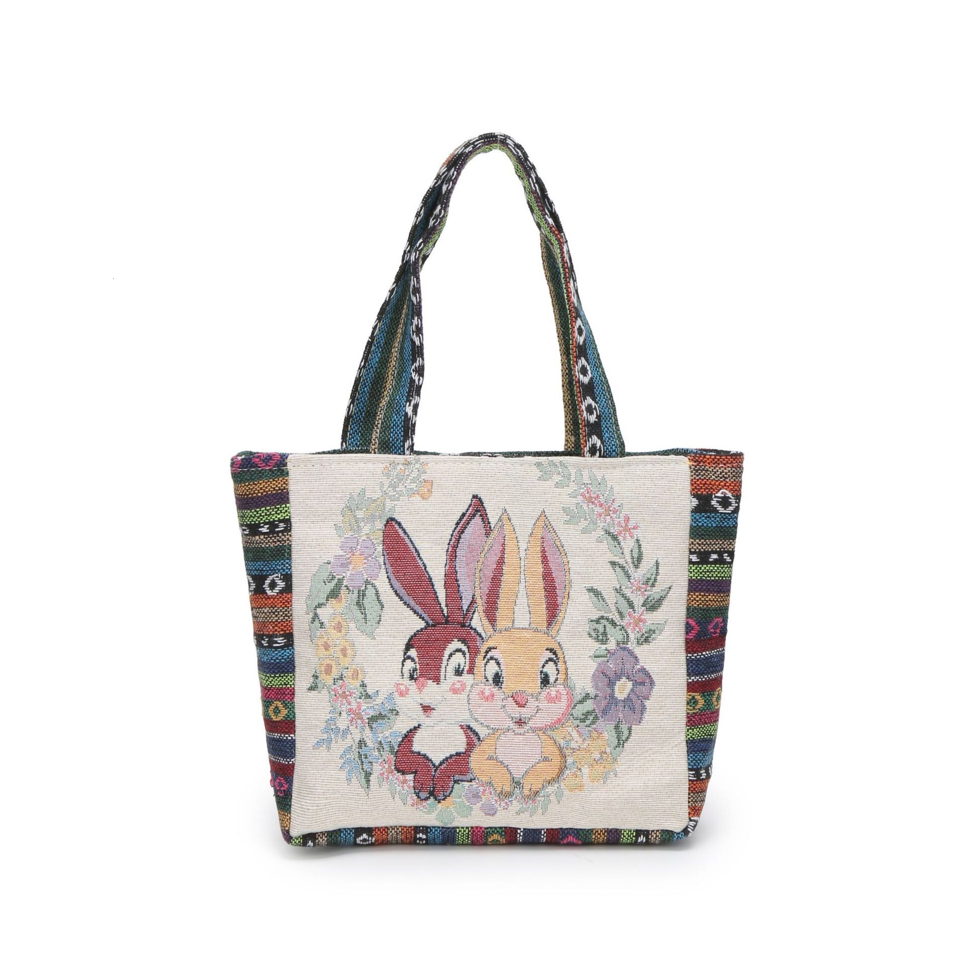 Ethnic Style Embroidered Handbag Free Shipping Artistic Retro Single Shoulder Bag For Women Large Capacity Designer Bag Double Sided Embroidered Bag L