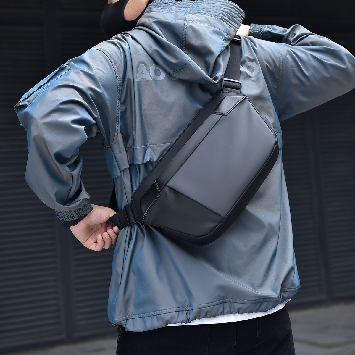 Men S Crossbody Bag Trendy Designer Bag Chest Bag Men S Lightweight Casual Functional Bag Free Shipping Color Block Luxury Bag Crossbody Chest Bag