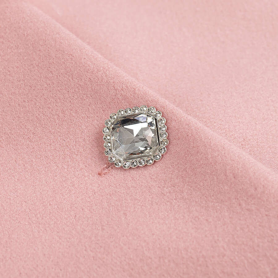 DHEssentials 2025 Spring New French Little Chanel Style Long Sleeve Fur Collar Short Wool Coat