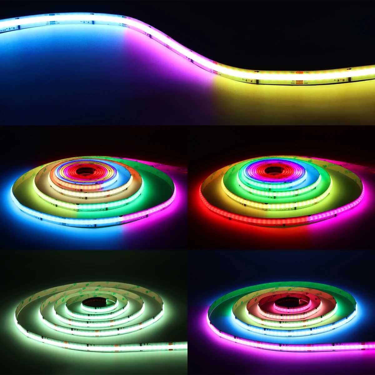 WS2811 RGBIC COB LED Strip Neon Light Tuya Smart Life WiFi Addressable Music Sync Chasing Tape Room Decor Alexa Voice Control C250912