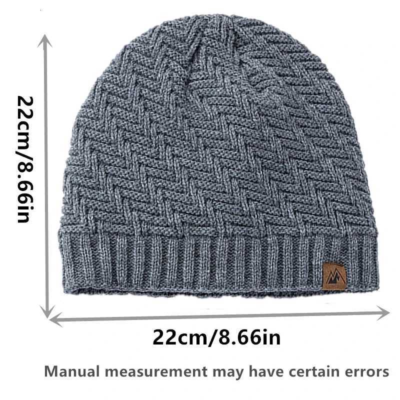 Unisex Labal Winter Hats Fashion Knitted Hats For Men And Wen Beanie Outdoor Plush Fur Li Warm Sports Hats G250910