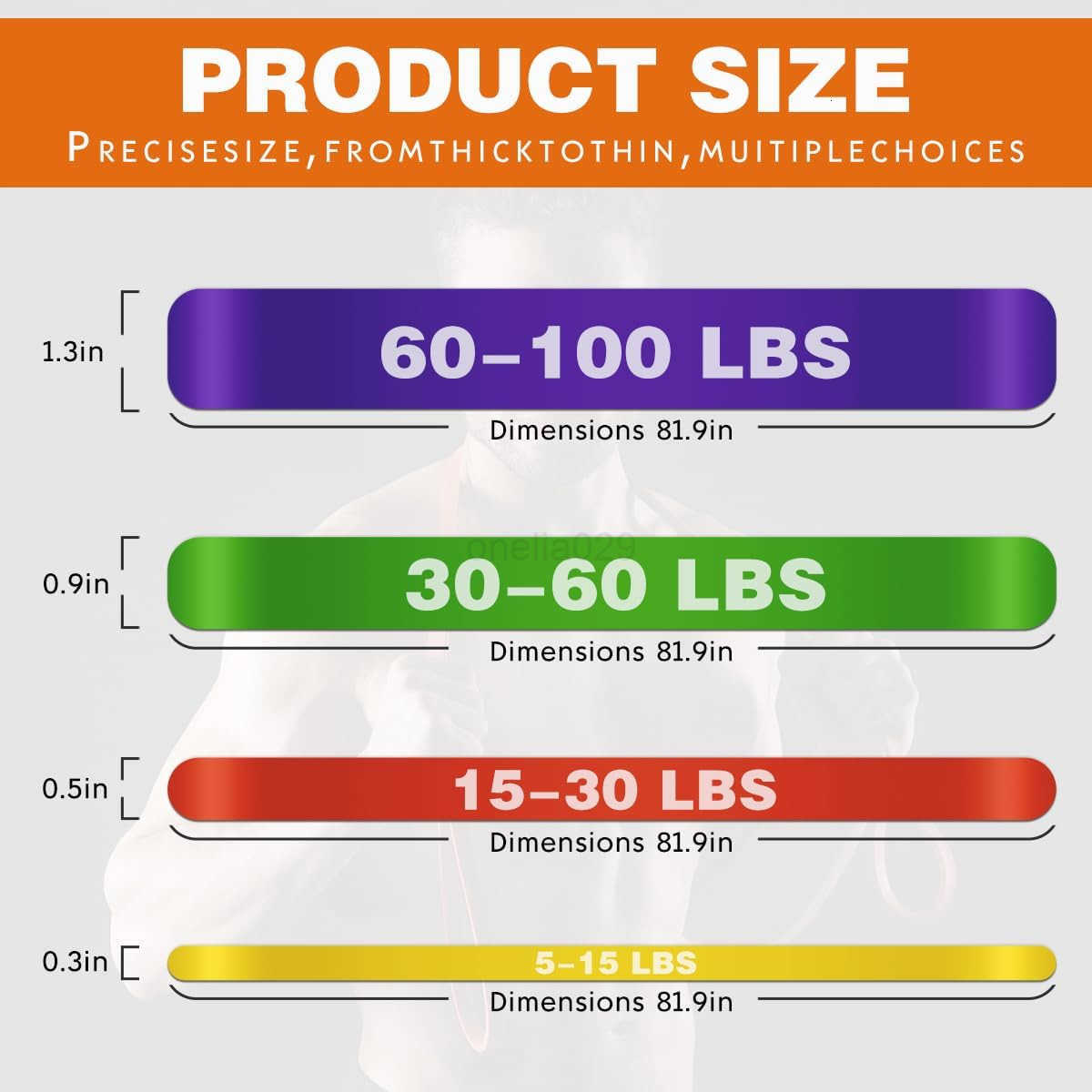 Resistance BandsPull Up BandsStretching Assist Bands Set for Men WomenPortable Exercise Muscle TrainingPhysical TherapyExercise Workout Bands for Wor 