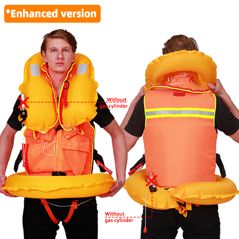 inflatable life vest rescue vest life jacket Adapt to various environments Professional Marine High buoyancy Factory direct sales