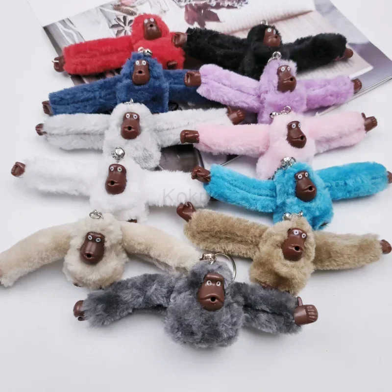 Cute Keychain Monkey Plush Orangutan Monkey Keychain Men Women Bag Car Trinket Jewelry Wedding Party Doll Gifts M250912