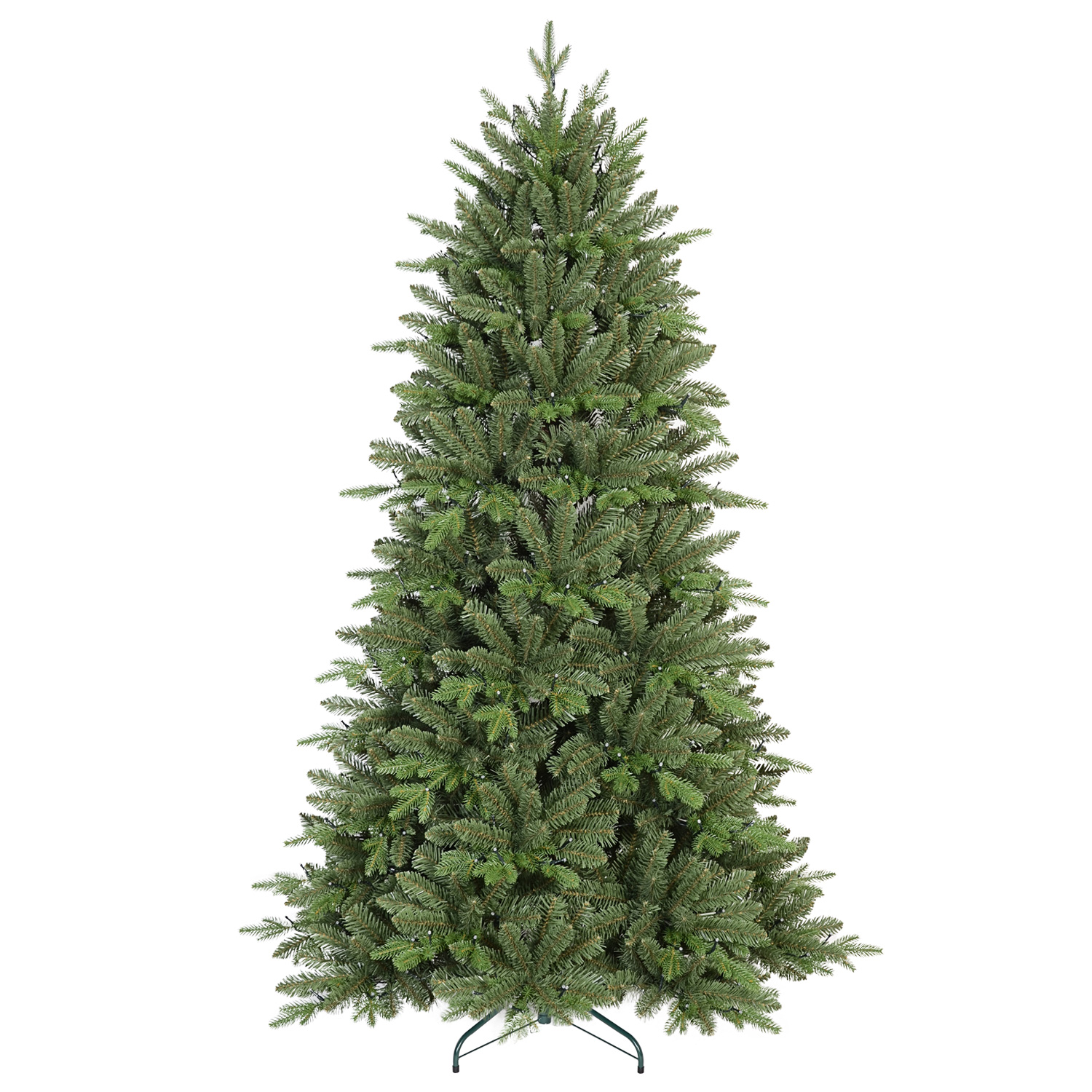 Large Luxury Encrypted PE/PVC Mix Christmas Tree with RGB LEDs - 7 Feet