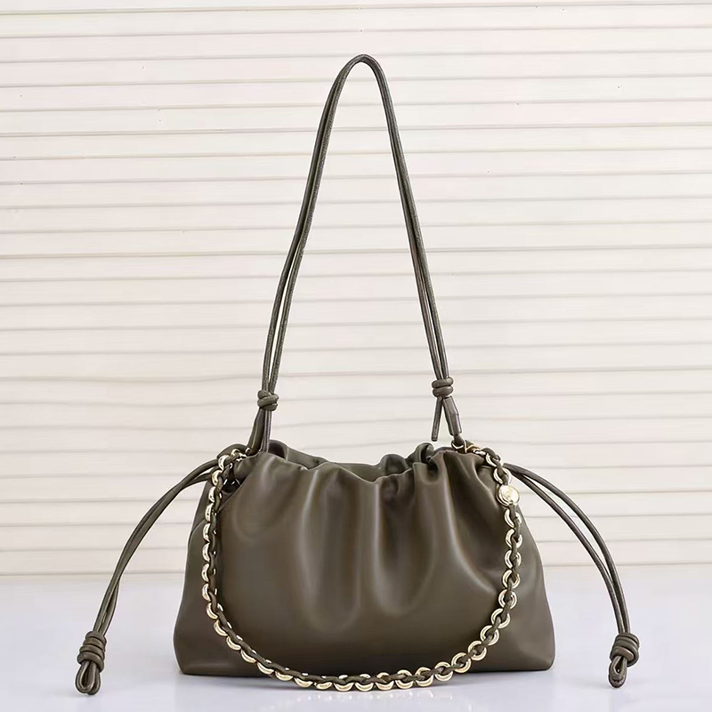 Luxury Designer Drawstring Cloud Bag Shoulder Chain Cross body Bag Drawstring Fashion Large Capacity handbag Nappa Sheepskin Women lady