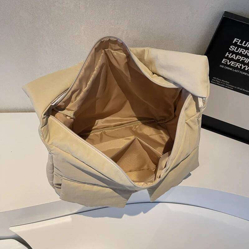 Large Capacity Cloth Crossbody Women Korea Solid Nylon Shoulder Lazy Style Simple Black Messenger Hobo Bags