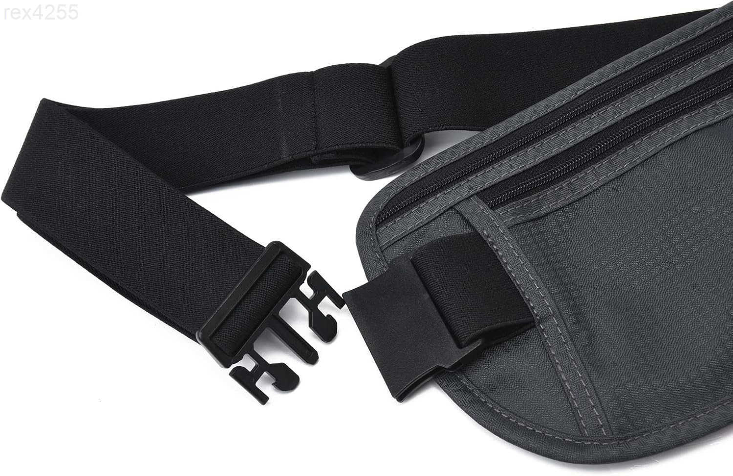 Money Belt Passport Holder Secure Hidden Travel Wallet with RFID Blocking Undercover Fanny Pack BeigeW250912