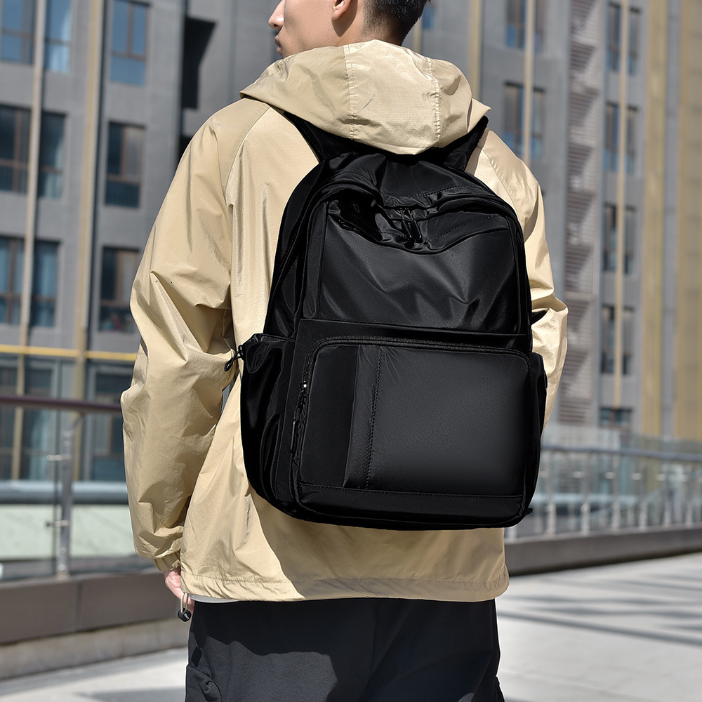 Computer Luxury Bag Bag Student Free Shipping Backpack Double Shoulder Bag Men S Simple Casual Large Capacity Backpack Water Resistant Designer Bag Me