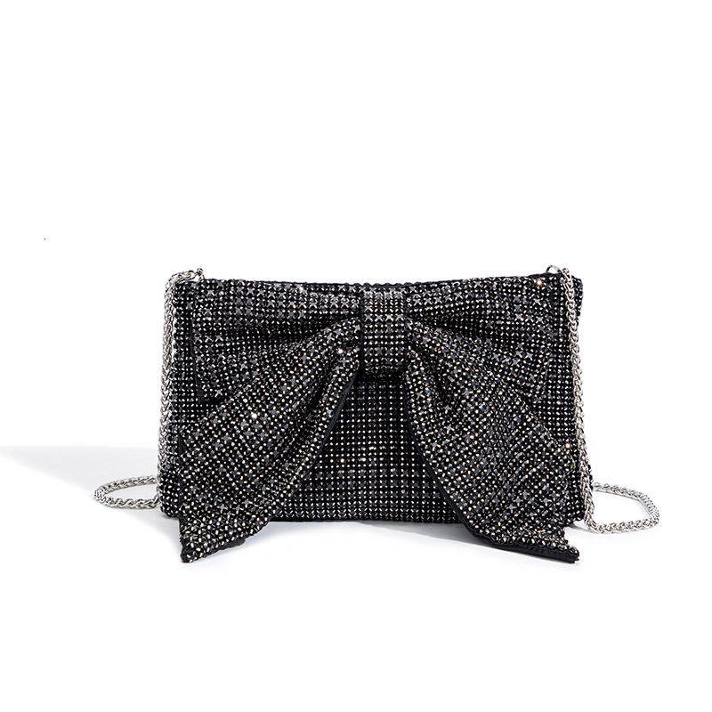 TB BHULAMTE designer bag 2025 New Bowknot Crystal Women's Diamond-Studded Evening Bag Luxury bag Full Diamond Evening Qipao Chain Crossbody Bag
