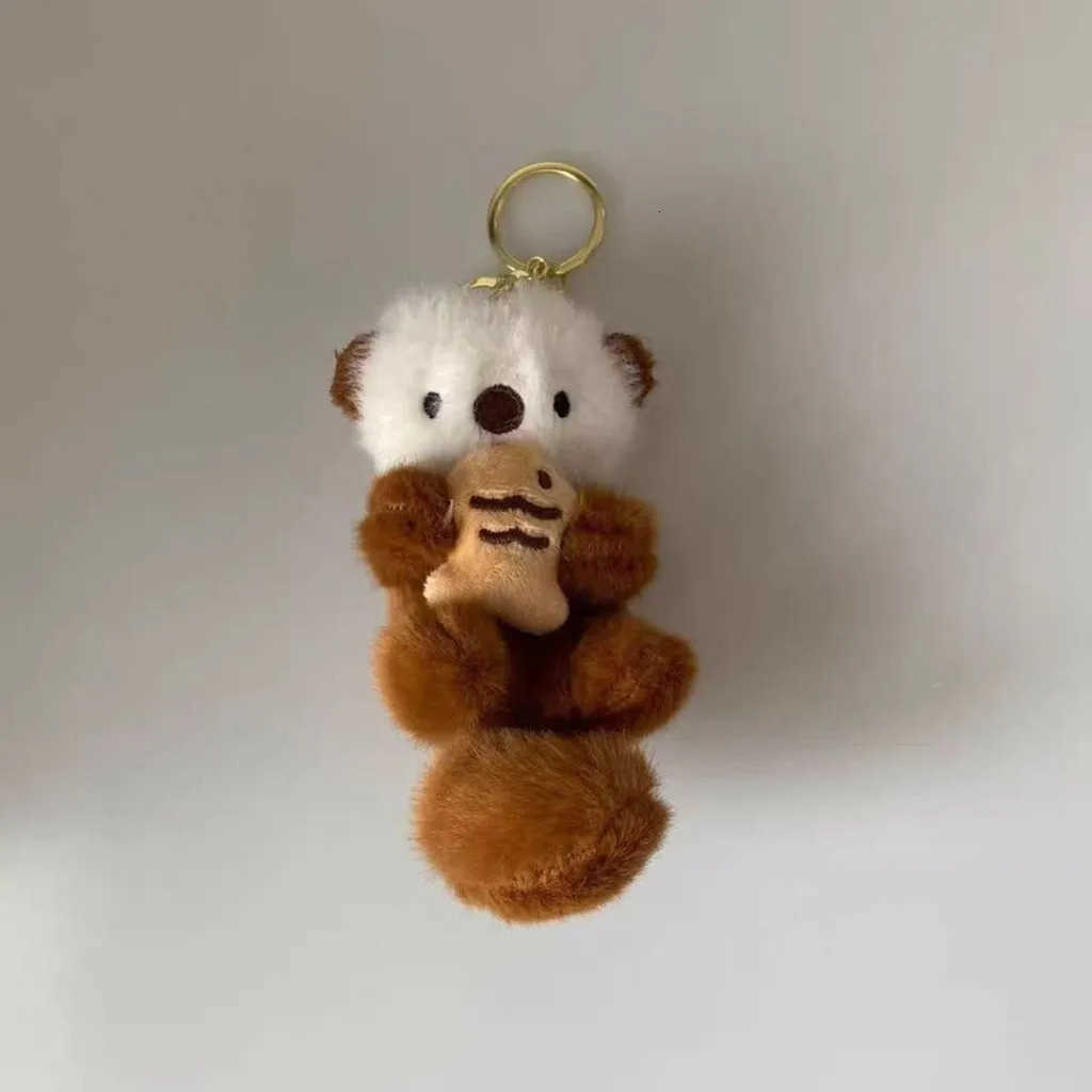 Plush Minake Keychain Cartoon Cute Minake Plush Doll Bag Pendant Friend Gift M250912