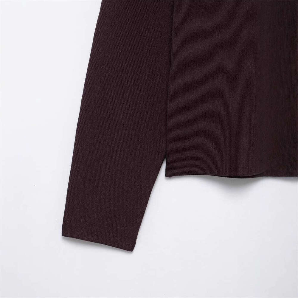 DHEssentials Spring New Knitted Sweater Round Neck Solid Color Loose Pullover Women's Little Chanel Style 4192144