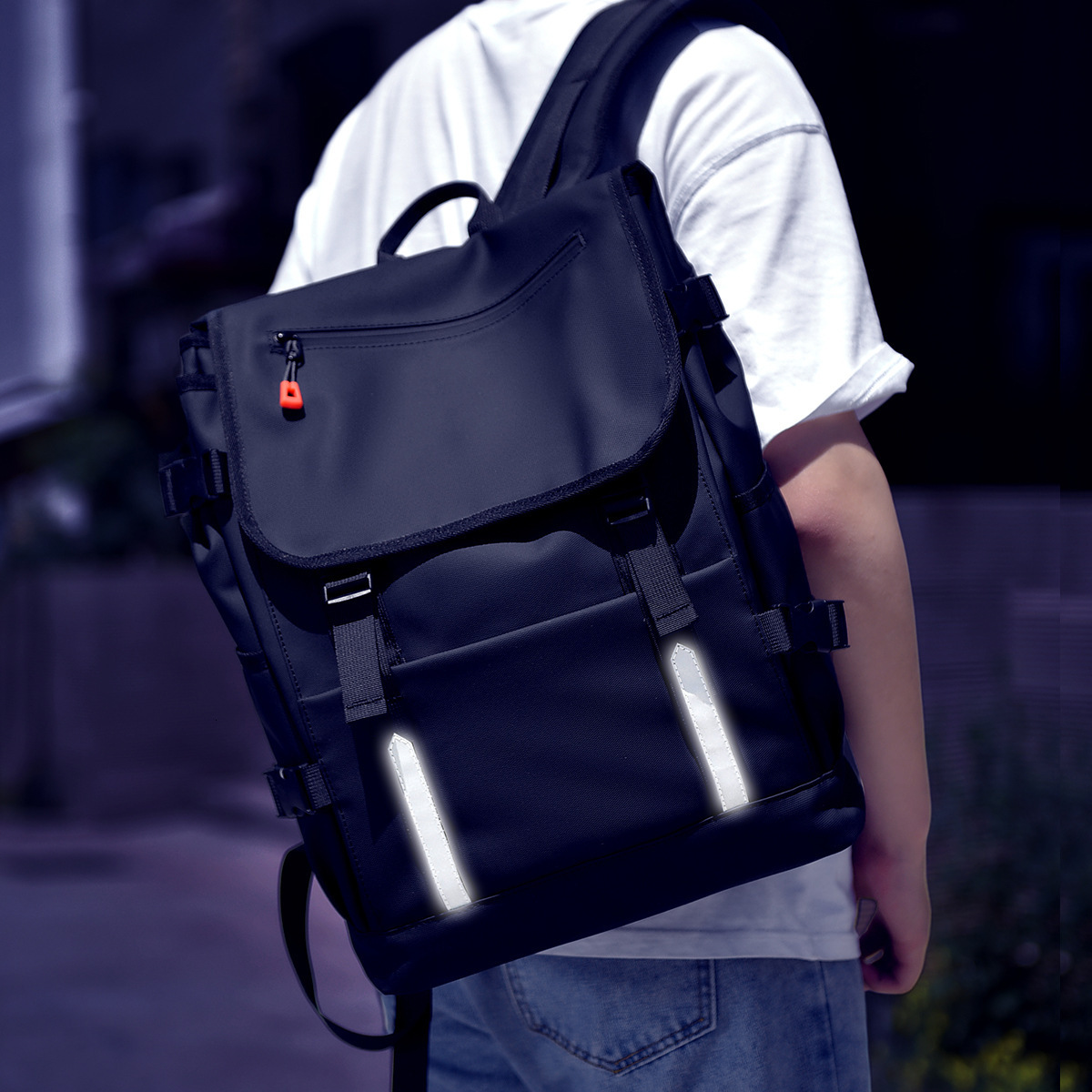 Luxury Bag Backpack Designer Bag Free Shipping New Simple Commuting College Student Bag Men Water Resistant Oxford Versatile Casual Laptop Backpack