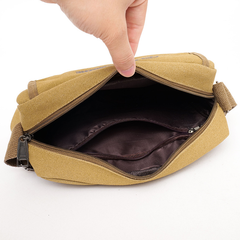 New Luxury Designer Bag Bag Pure Cotton Washed Canvas Waist Bag Outdoor Multifunctional Shoulder Bag Casual Large Capacity Free Shipping Fashion Sport