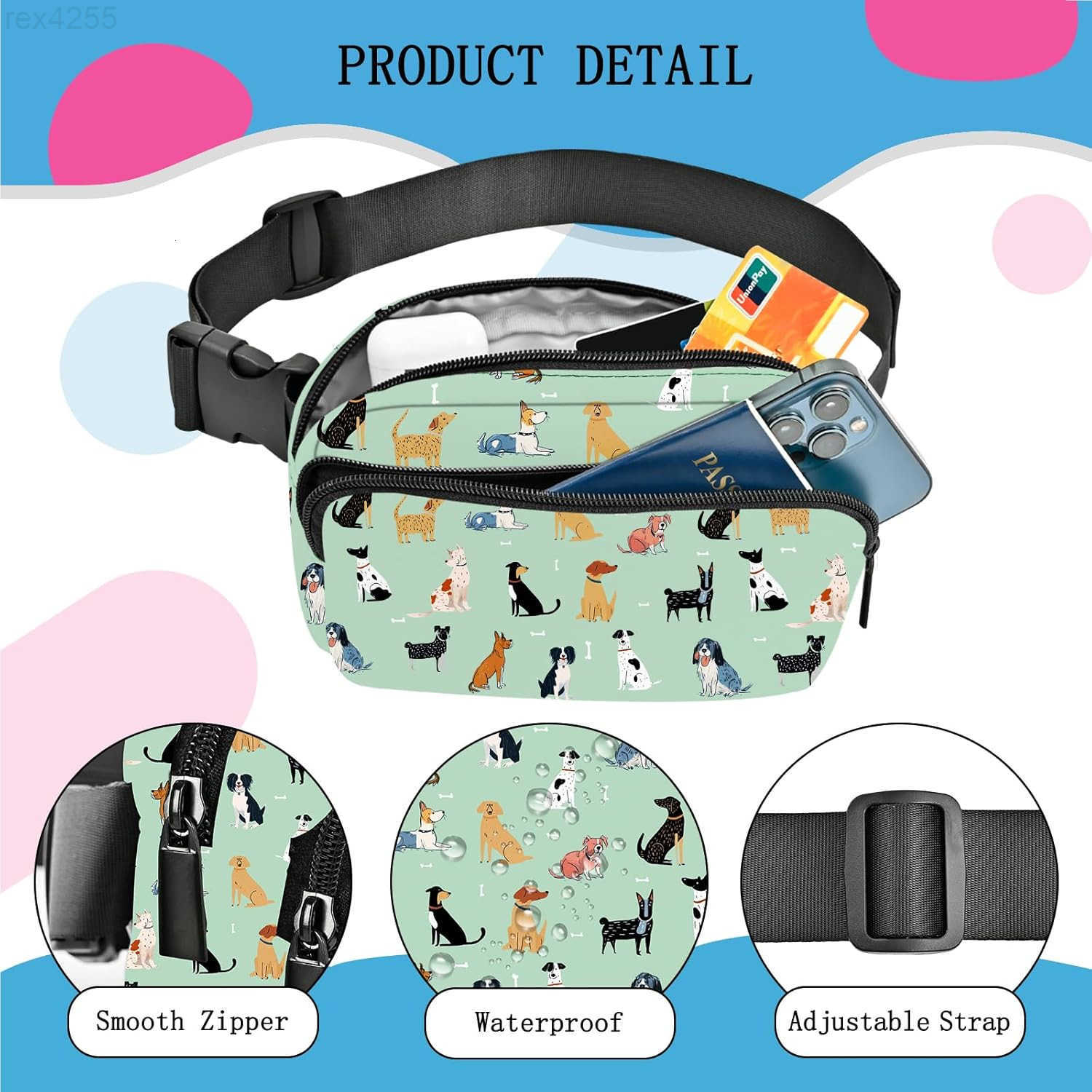 Fanny Pack Women Casual Belt Bag Fashion Waist Pack Easy for Store with Adjustable Strap Traveling Hiking Running WalkingW250912
