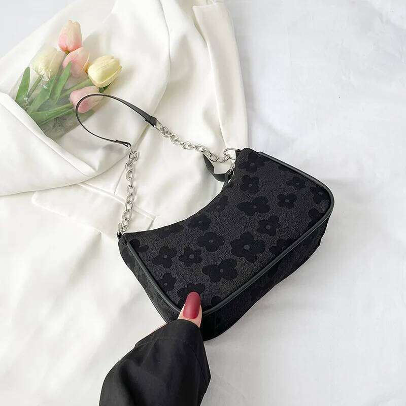 Fashion Felt Shoulder Small Casual Underarm Bag Female Hand Crossbody Bags For Women