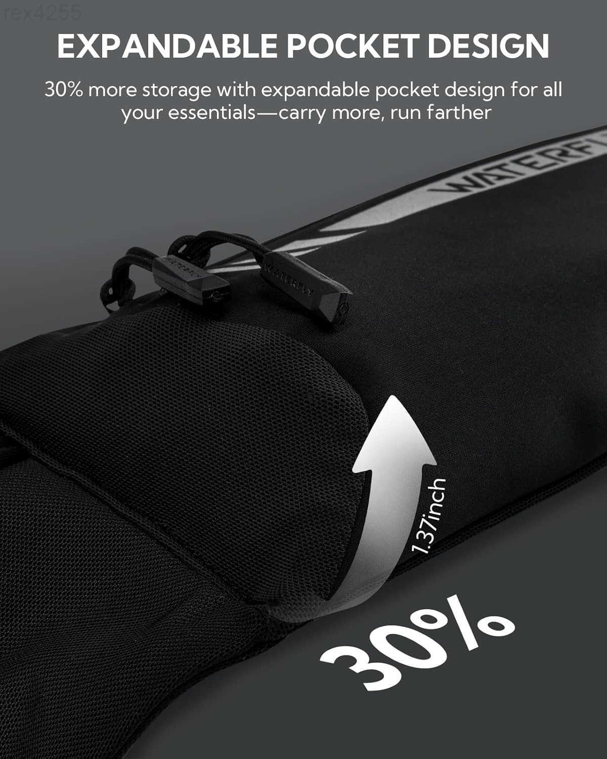 Running Belt Fanny Pack Slim Breathable 4 Pocket Waist Bag for Men Women Sport Workout Exercise Fitness Phone Holder Runner Marathon Jogging Waistband